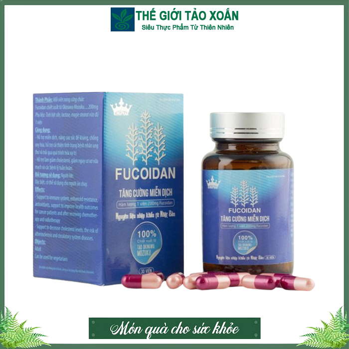Fucoidan Kingphar - Nâng cao sức đề kháng. Hộp 40 viên
