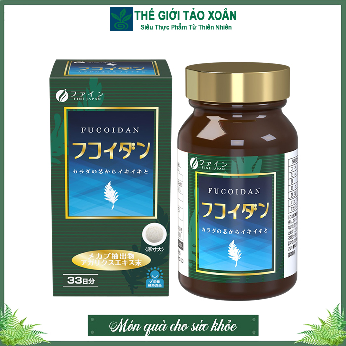 Viên nang Fucoidan Fine. Hộp 198 viên