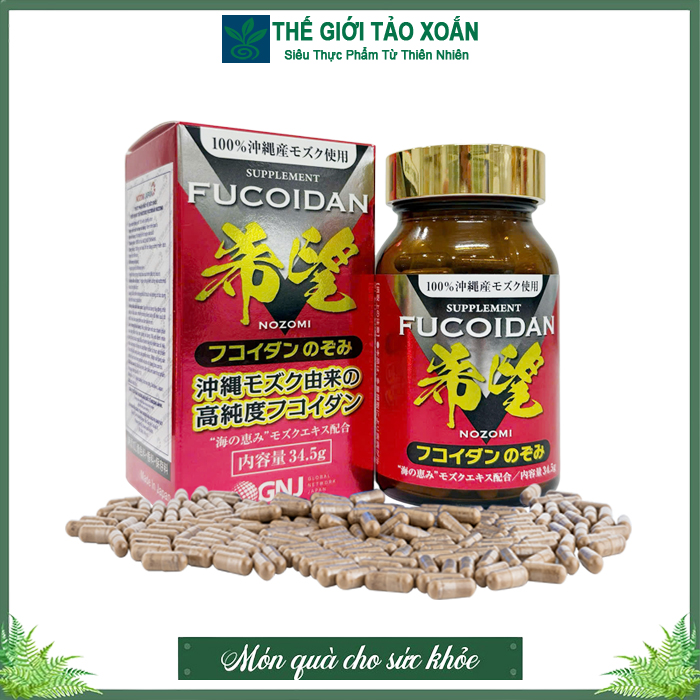 Fucoidan Nozomi Nhật Bản. Hộp 150 viên