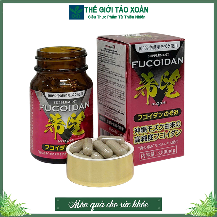 Fucoidan Nozomi Nhật Bản. Hộp 60 viên