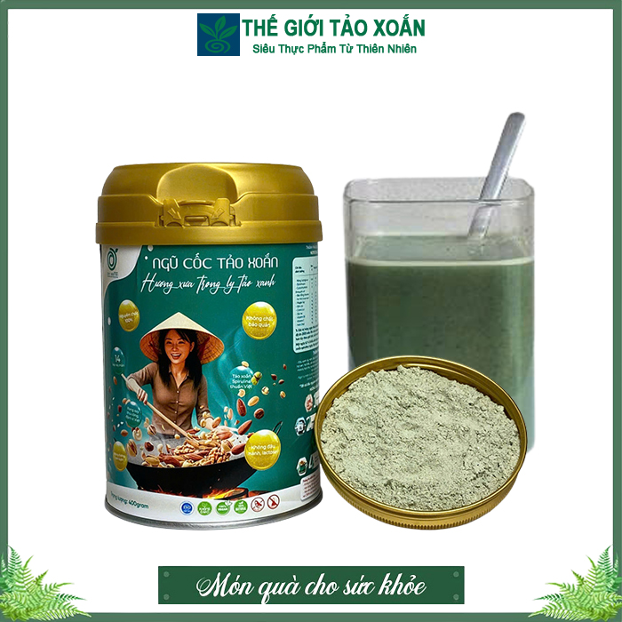 Bột Ngũ Cốc Tảo Xoắn Spinutri. Hộp 400g